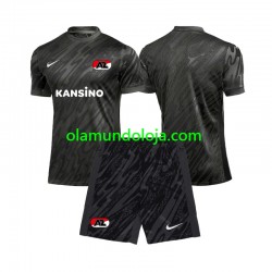 Camisola AZ Alkmaar Guarda-redes Criança Equipamento Segundo 2024-2025 Manga Curta